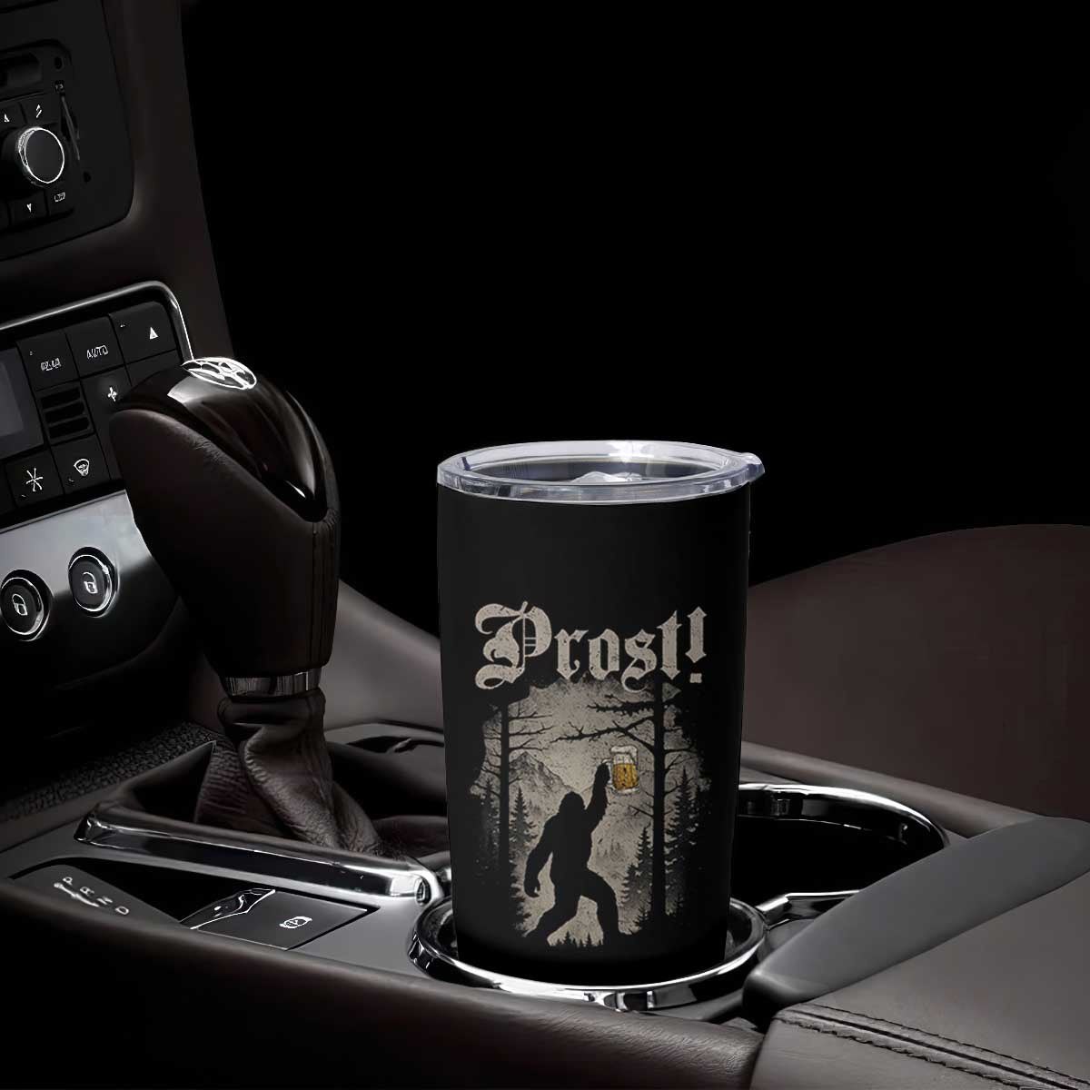 Oktoberfest Bigfoot Tumbler Cup Vintage Forest Sasquatch Drinking Prost TS10 Print Your Wear