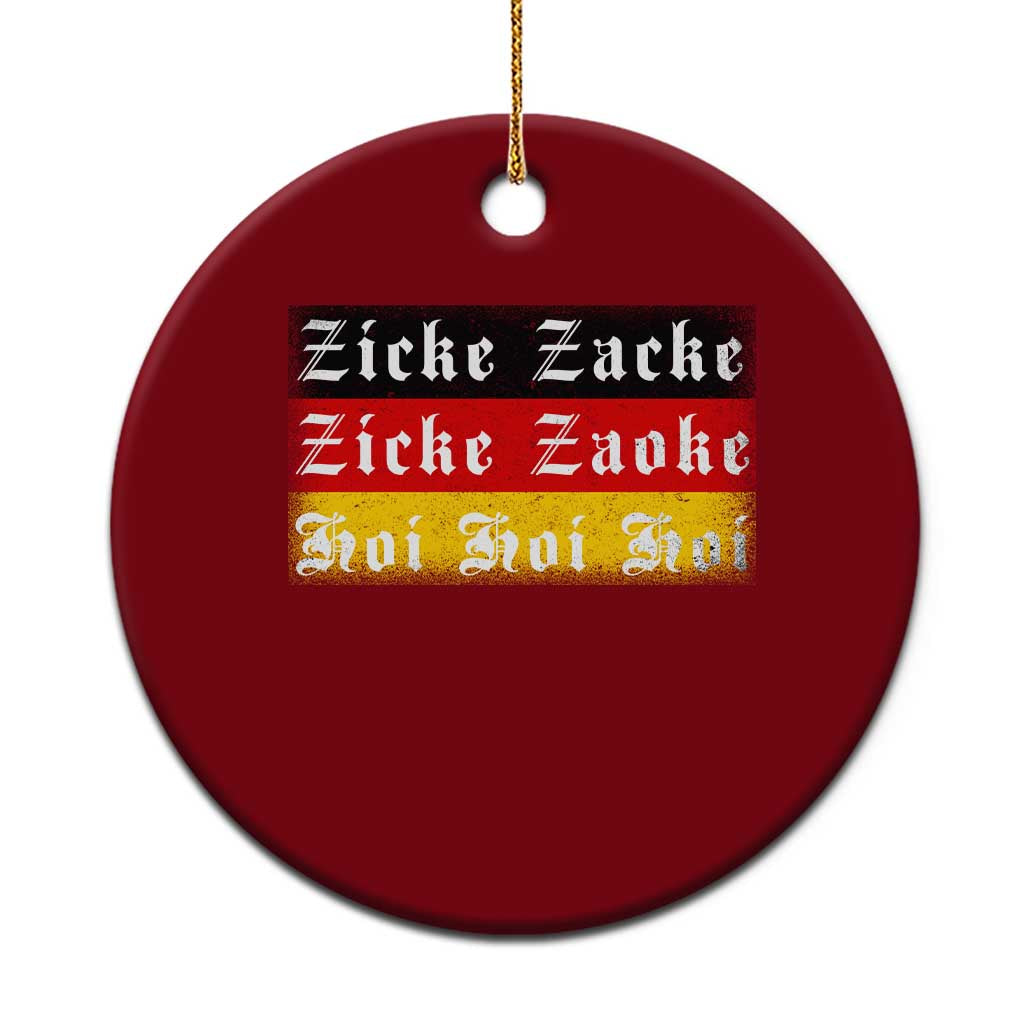 Zicke Zacke Hoi Oktoberfest Ceramic Ornament Vintage German Flag TS10 1pc Red Print Your Wear