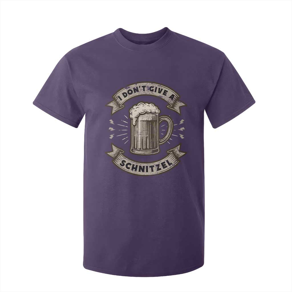 Funny Oktoberfest T Shirt For Kid I Dont Give A Schnitzel German Beer Wurst TS10 Purple Print Your Wear