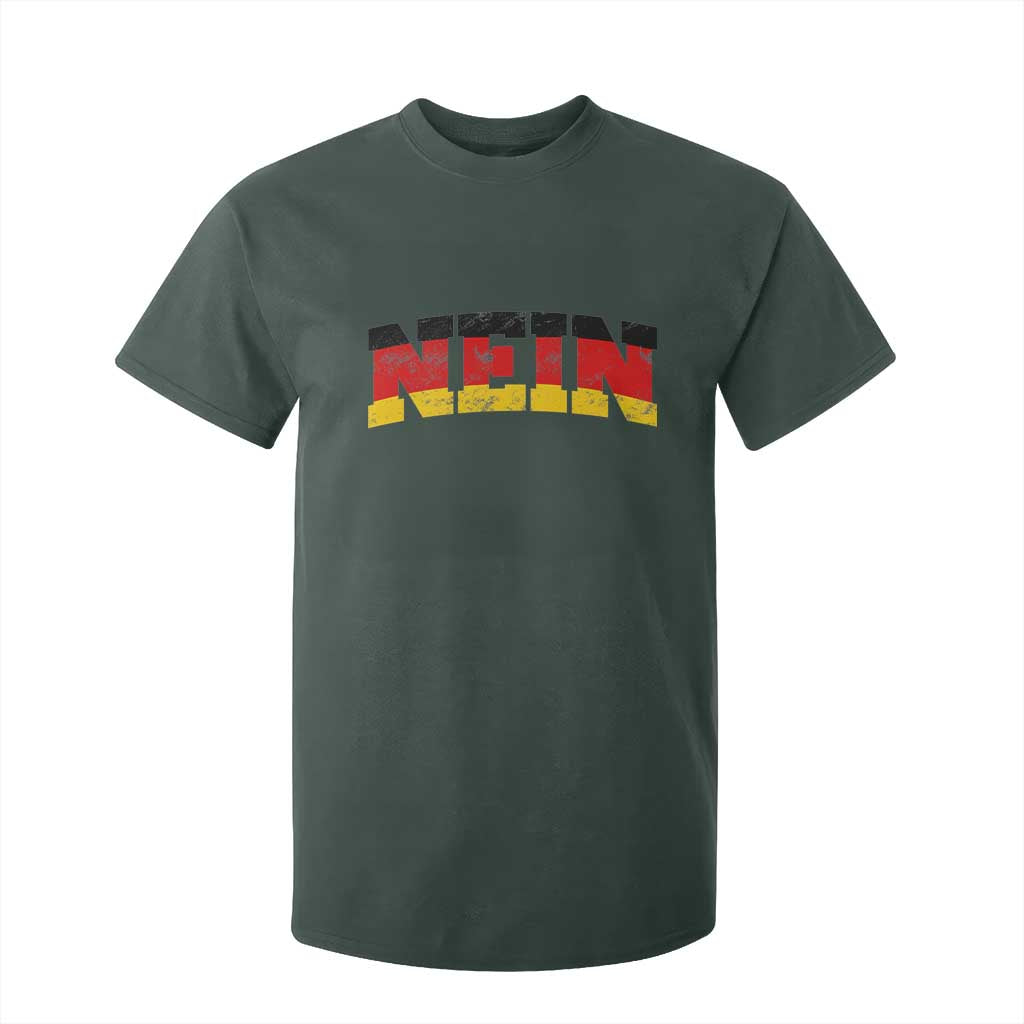 Nein Germany T Shirt For Kid No Saying Funny German Flag Oktoberfest TS10 Dark Forest Green Print Your Wear