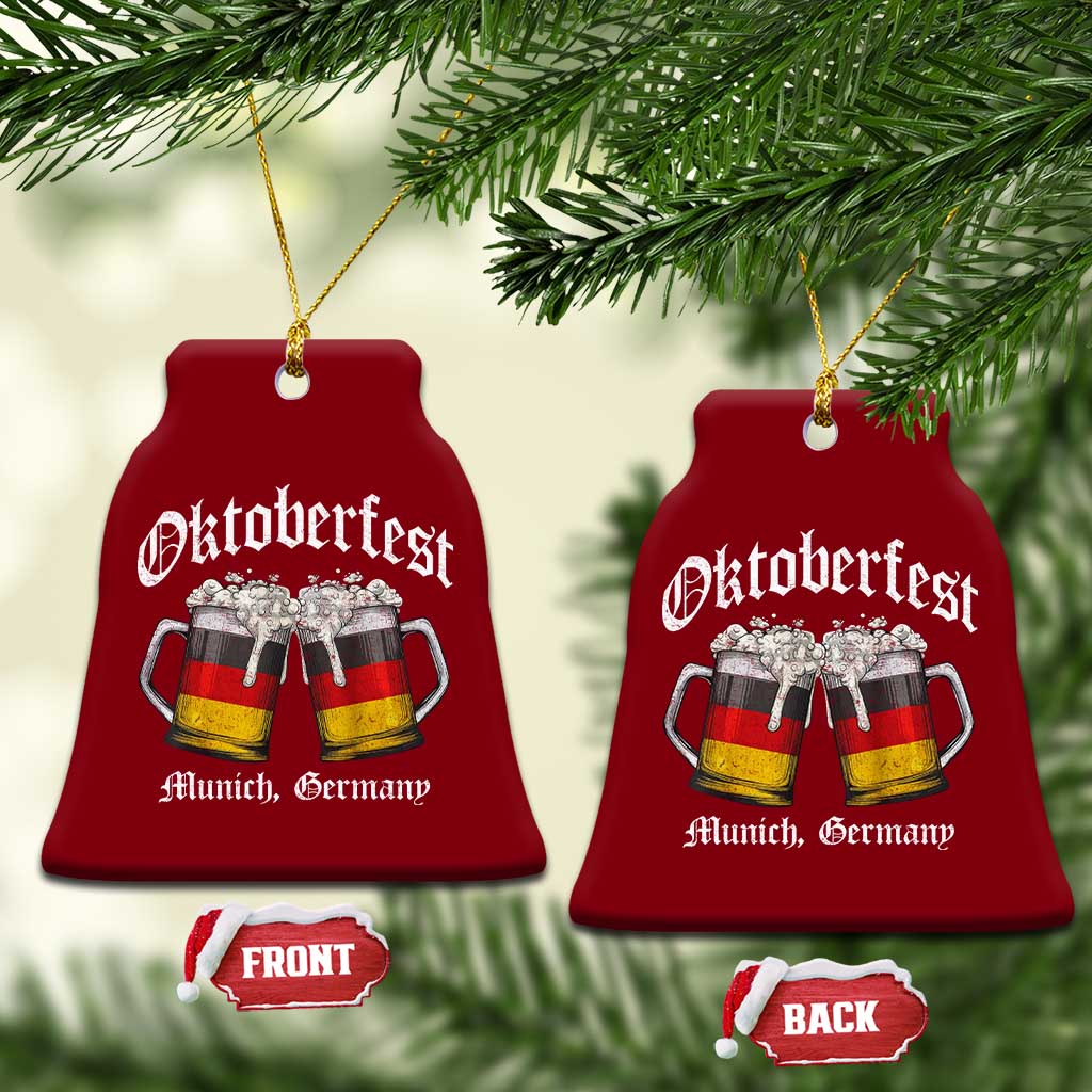 Vintage Oktoberfest Munich Ceramic Ornament Prost Beer Germany Flag Drinking TS10 Print Your Wear
