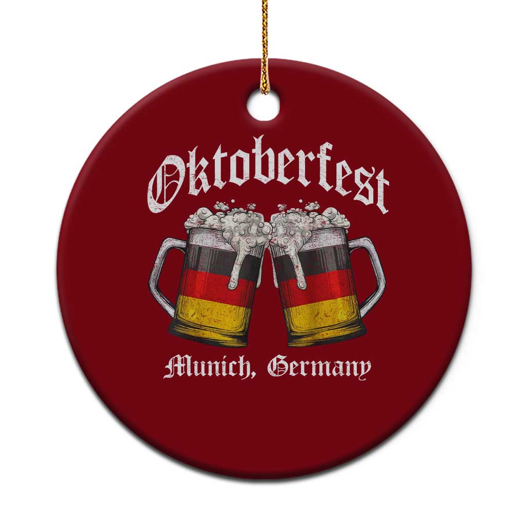 Vintage Oktoberfest Munich Ceramic Ornament Prost Beer Germany Flag Drinking TS10 1pc Red Print Your Wear