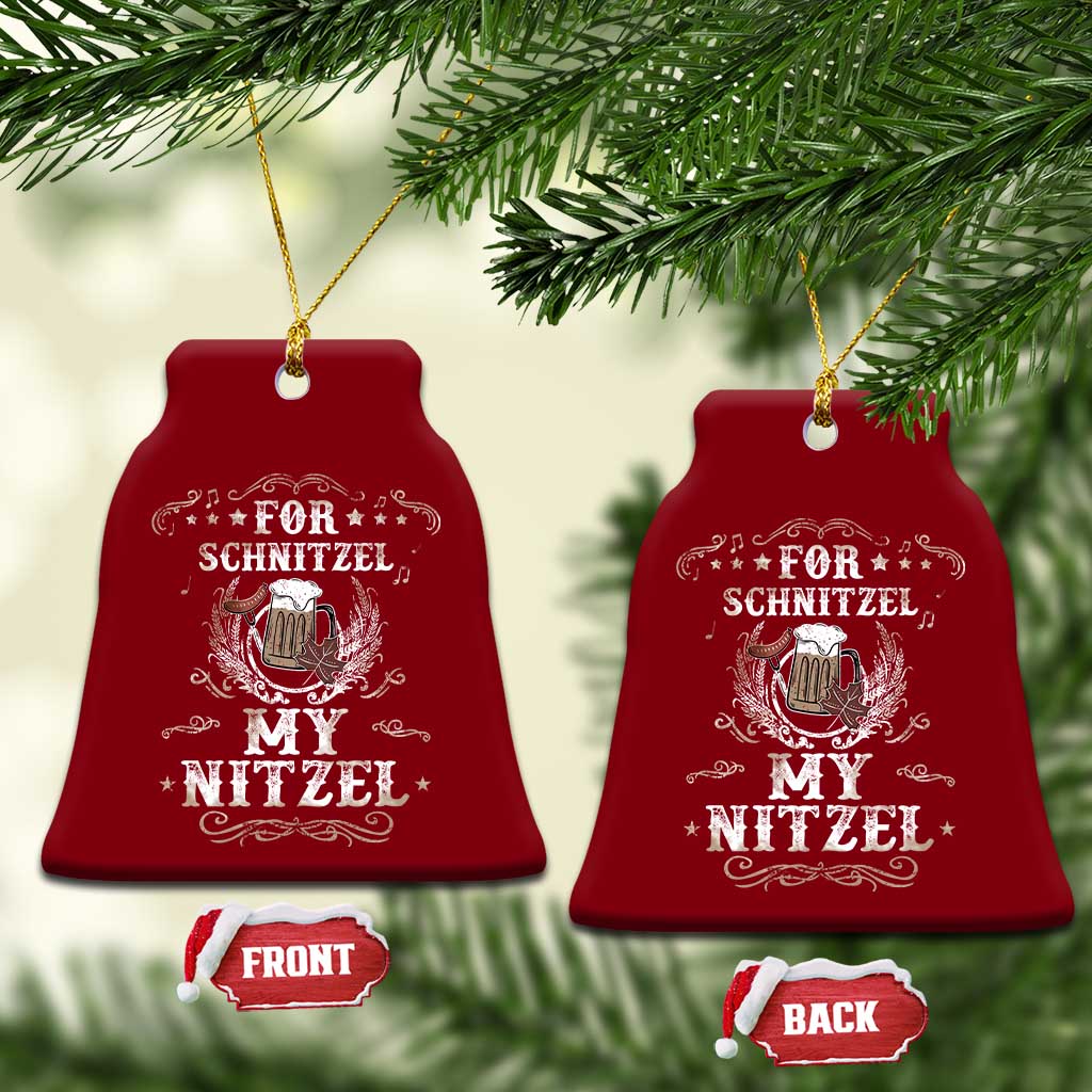 Funny Oktoberfest Ceramic Ornament For Schnitzel My Nitzel Octoberfest German Beer Wurst TS10 Print Your Wear