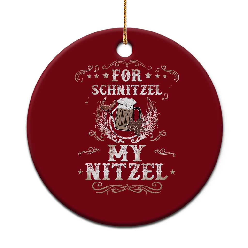 Funny Oktoberfest Ceramic Ornament For Schnitzel My Nitzel Octoberfest German Beer Wurst TS10 1pc Red Print Your Wear
