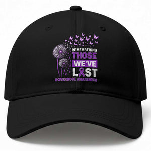 Overdose Awareness Baseball Cap Remembering Those We Have Lost Dandelion Purple Ribbon Memorial TS10 Print Your Wear