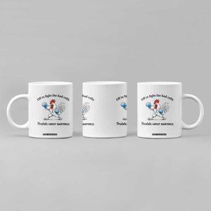 Prostate Cancer Awareness Coffee Mug Rooster Light Blue Ribbon Survivor Chemotherapy Gift TS10 Print Your Wear
