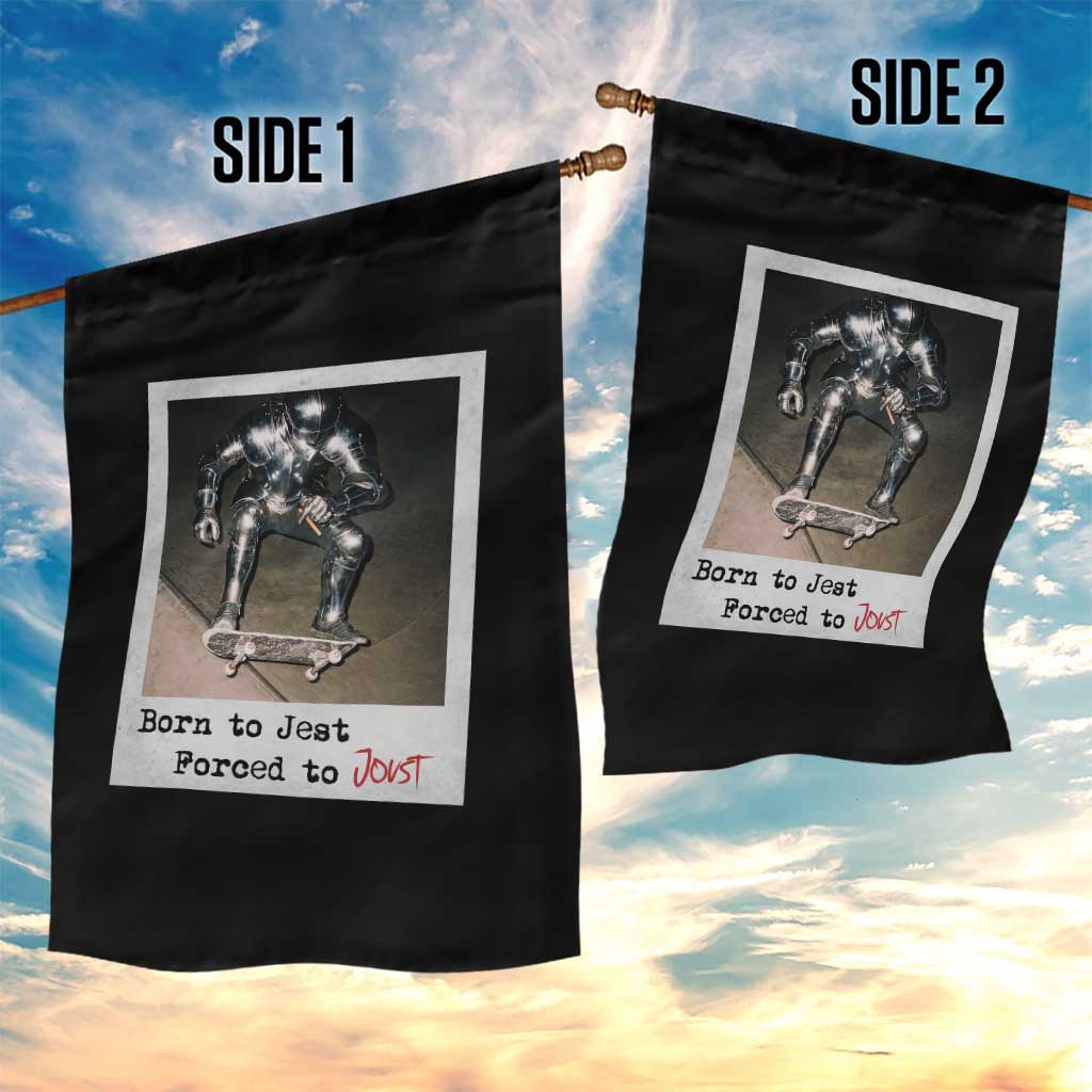 Knights Meme Garden Flag Born to Jest Forced to Joust TS10 Print Your Wear