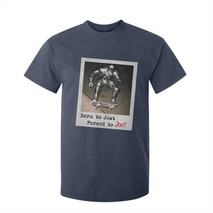 Knights Meme T Shirt For Kid Born to Jest Forced to Joust TS10 Navy Print Your Wear