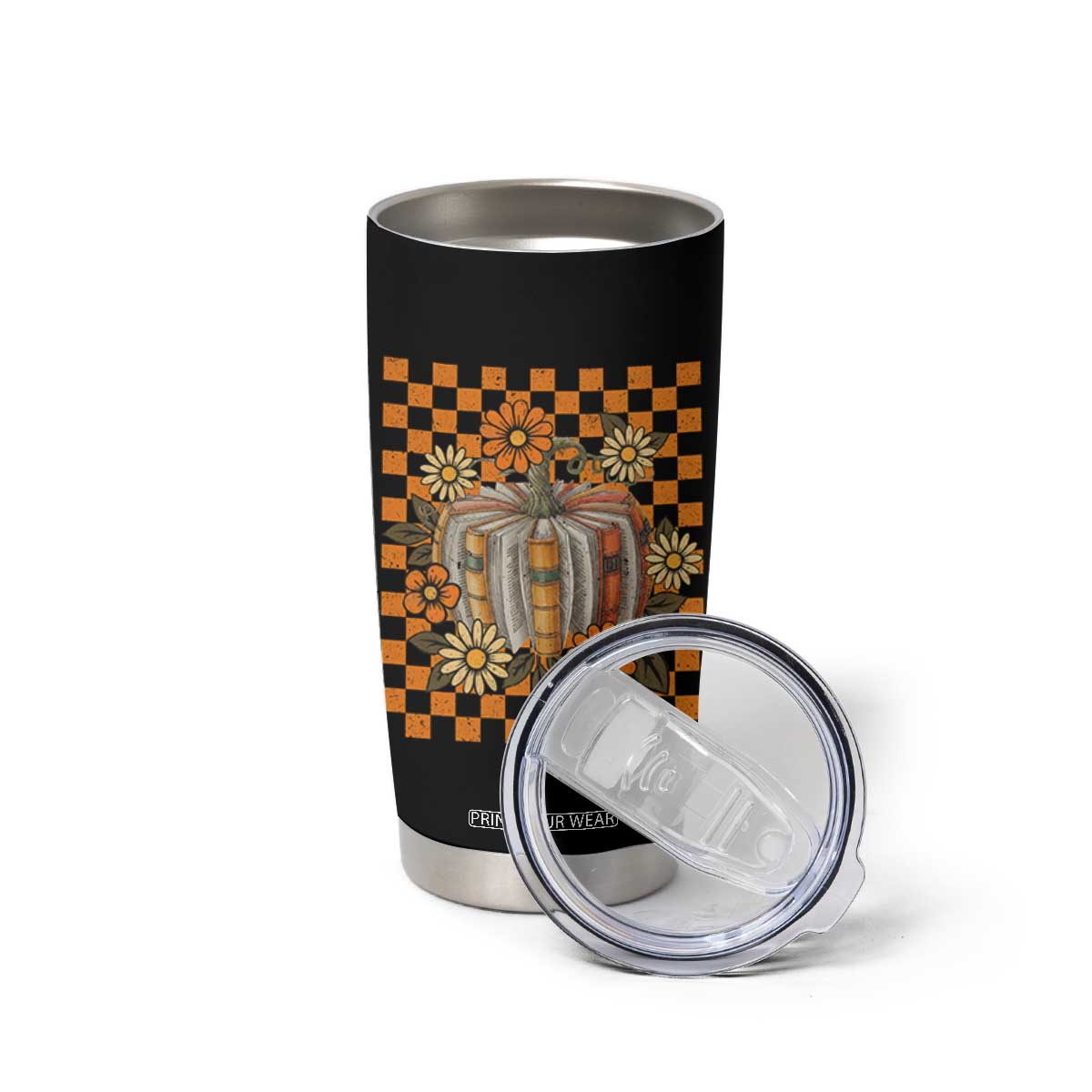 Book Pumpkin Tumbler Cup Fall Halloween Book Lover Bookish Gift TS10 Print Your Wear