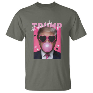 Funny Trump 2024 T Shirt Pink Bubble Gum TS10 Military Green Print Your Wear