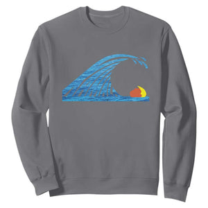 Blue Wave Cat Ladies For Kamala Harris Donald Trump 2024 Sweatshirt TS10 Charcoal Print Your Wear