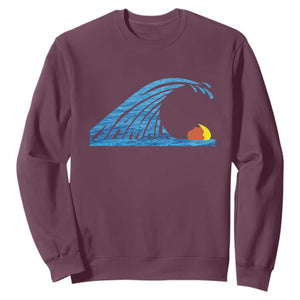 Blue Wave Cat Ladies For Kamala Harris Donald Trump 2024 Sweatshirt TS10 Maroon Print Your Wear