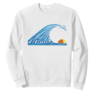 Blue Wave Cat Ladies For Kamala Harris Donald Trump 2024 Sweatshirt TS10 White Print Your Wear