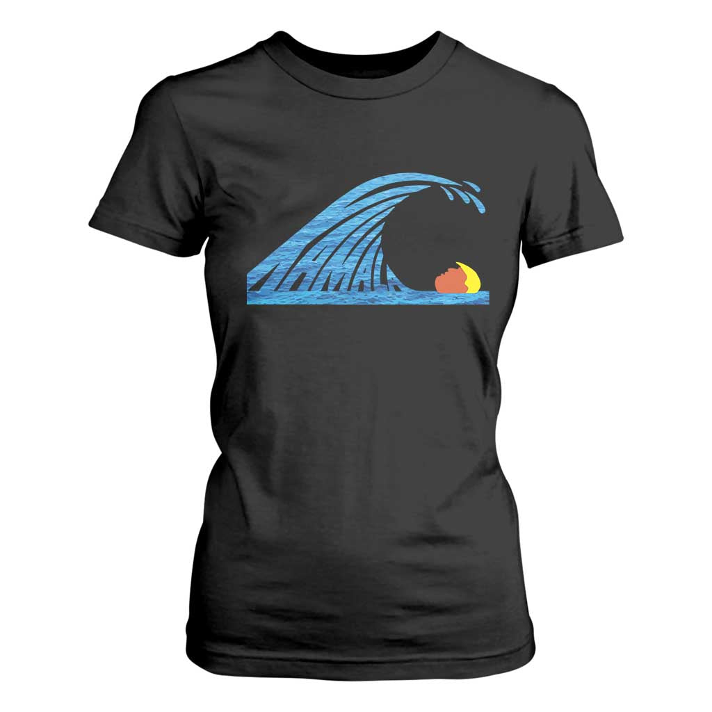 Blue Wave Cat Ladies For Kamala Harris Donald Trump 2024 T Shirt For Women TS10 Black Print Your Wear