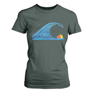 Blue Wave Cat Ladies For Kamala Harris Donald Trump 2024 T Shirt For Women TS10 Dark Forest Green Print Your Wear