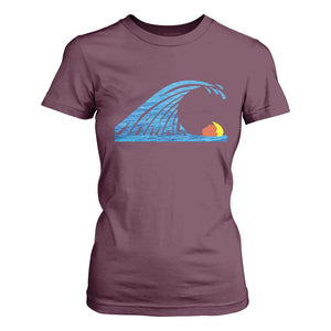 Blue Wave Cat Ladies For Kamala Harris Donald Trump 2024 T Shirt For Women TS10 Maroon Print Your Wear