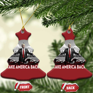 Donald Trump 2024 Christmas Ornament Take America Back Red Wave TS10 Christmas Tree Red Print Your Wear