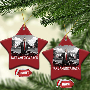 Donald Trump 2024 Christmas Ornament Take America Back Red Wave TS10 Star Red Print Your Wear