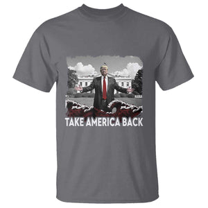 Donald Trump 2024 T Shirt Take America Back Red Wave TS10 Charcoal Print Your Wear