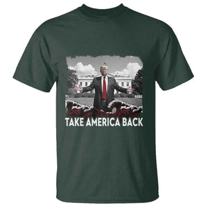 Donald Trump 2024 T Shirt Take America Back Red Wave TS10 Dark Forest Green Print Your Wear