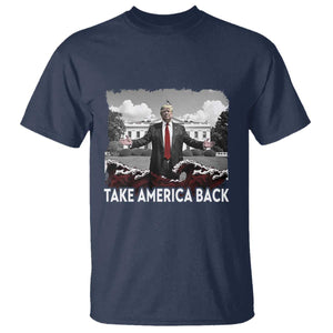 Donald Trump 2024 T Shirt Take America Back Red Wave TS10 Navy Print Your Wear