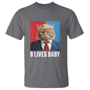 Cat Trump 2024 T Shirt 9 Lives Baby TS10 Charcoal Print Your Wear