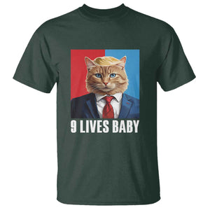 Cat Trump 2024 T Shirt 9 Lives Baby TS10 Dark Forest Green Print Your Wear