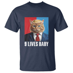 Cat Trump 2024 T Shirt 9 Lives Baby TS10 Navy Print Your Wear