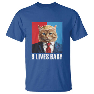 Cat Trump 2024 T Shirt 9 Lives Baby TS10 Royal Blue Print Your Wear