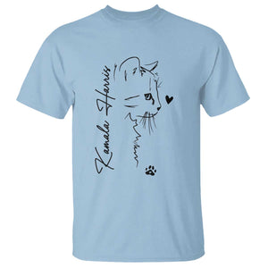 Cat Ladies For Kamala Harris T Shirt 2024 US President TS10 Light Blue Print Your Wear