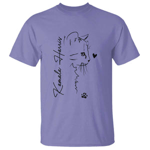 Cat Ladies For Kamala Harris T Shirt 2024 US President TS10 Violet Print Your Wear