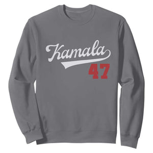 Kamala Harris 47th US President America 2024 Election Sweatshirt TS10 Charcoal Print Your Wear