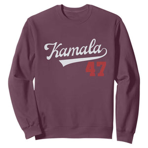 Kamala Harris 47th US President America 2024 Election Sweatshirt TS10 Maroon Print Your Wear