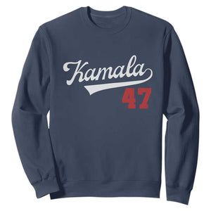 Kamala Harris 47th US President America 2024 Election Sweatshirt TS10 Navy Print Your Wear