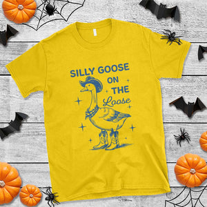 Retro Silly Goose On The Loose T Shirt 90s Aesthetic Funny Cowgirl Western TS10 Daisy Print Your Wear