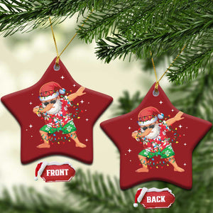 Funny Christmas Ornament Dabbing Santa Boys Girls Men Xmas Dab Kid TS10 Star Red Print Your Wear