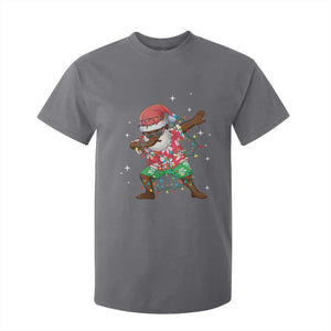 Christmas Hawaiian T Shirt For Kid Afro African Dabbing Santa Xmas Dab Girls Boys Kids TS10 Charcoal Print Your Wear