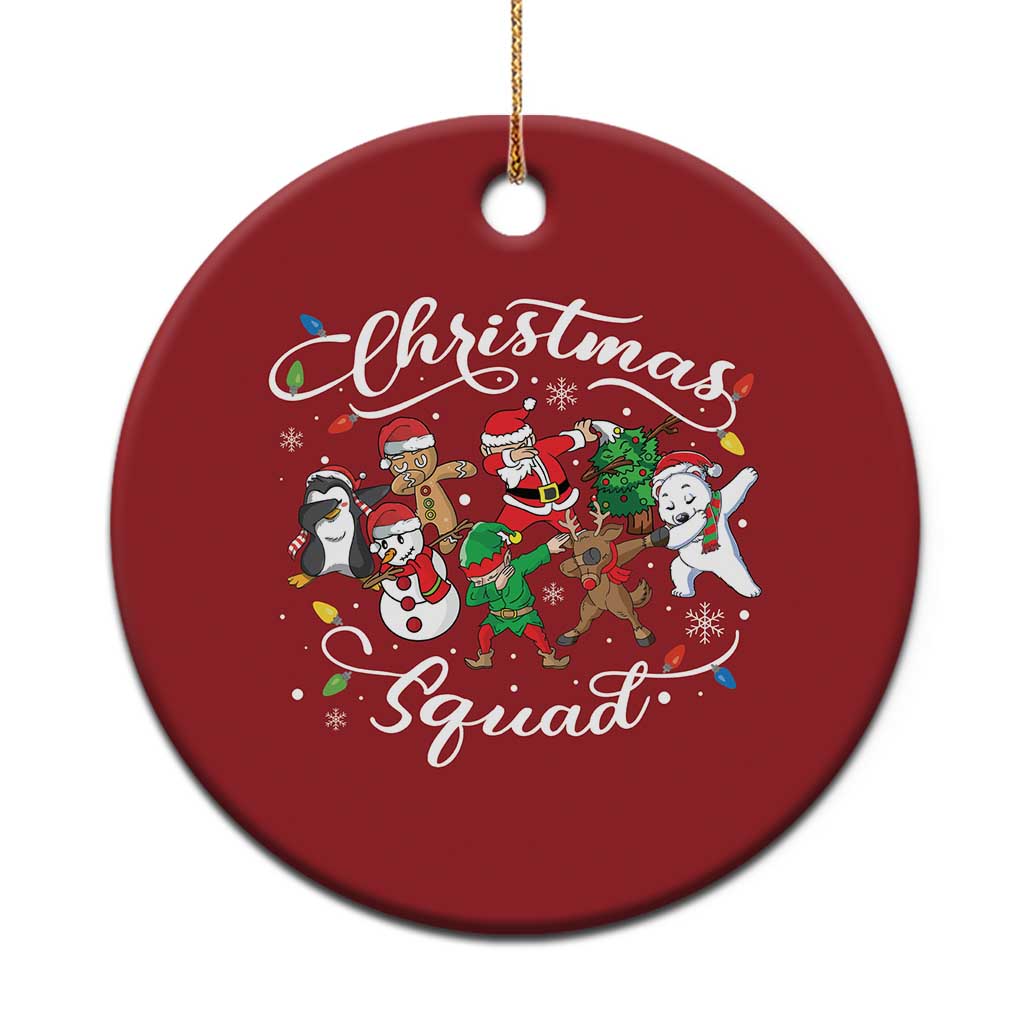 Xmas Squad Christmas Ornament Santa Dabbing Elf Family Matching Pajamas TS10 Print Your Wear