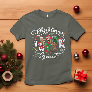 Christmas Squad T Shirt Santa Dabbing Elf Family Matching Pajamas Xmas Crew TS10 Military Green Print Your Wear