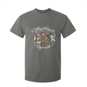 Christmas Squad T Shirt For Kid Santa Dabbing Elf Family Matching Pajamas Xmas Crew TS10 Military Green Print Your Wear