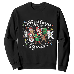 Christmas Squad Sweatshirt Santa Dabbing Elf Family Matching Pajamas Xmas Crew TS10 Black Print Your Wear