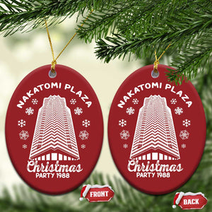 Nakatomi Plaza Party 1988 Classic Christmas Ornament Xmas Gift TS10 Oval Red Print Your Wear