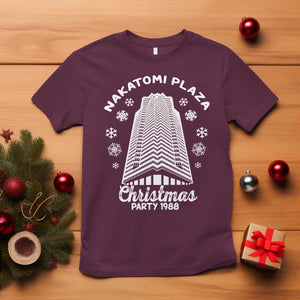 Nakatomi Plaza Christmas Party 1988 Classic T Shirt Xmas Gift TS10 Maroon Print Your Wear