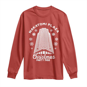 Nakatomi Plaza Christmas Party 1988 Classic Long Sleeve Shirt Xmas Gift TS10 Red Print Your Wear