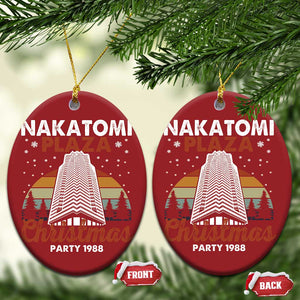 Nakatomi Plaza Party 1988 Christmas Ornament Xmas Gift TS10 Oval Red Print Your Wear