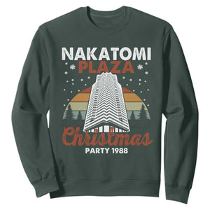 Nakatomi Plaza Christmas Party 1988 Sweatshirt Xmas Gift TS10 Dark Forest Green Print Your Wear