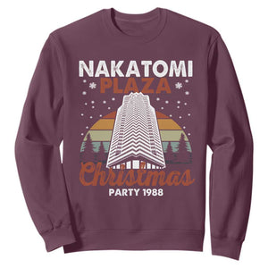 Nakatomi Plaza Christmas Party 1988 Sweatshirt Xmas Gift TS10 Maroon Print Your Wear