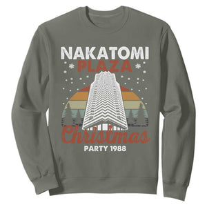 Nakatomi Plaza Christmas Party 1988 Sweatshirt Xmas Gift TS10 Military Green Print Your Wear