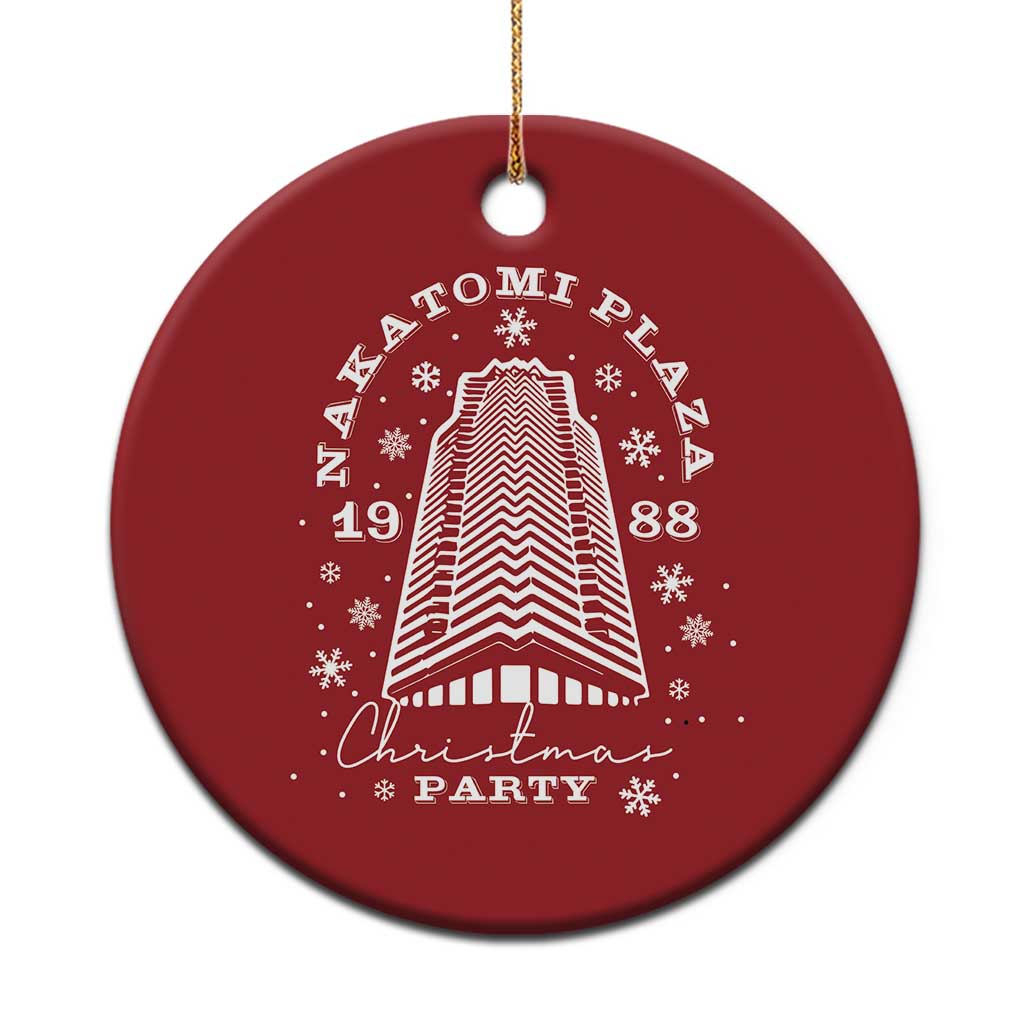 Nakatomi Plaza Party 1988 Christmas Ornament Funny 80's Xmas Movie TS10 Print Your Wear