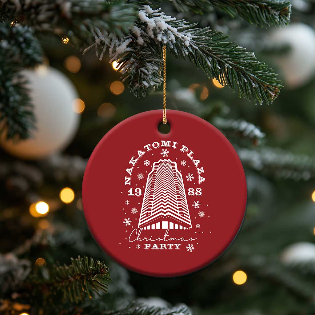 Nakatomi Plaza Party 1988 Christmas Ornament Funny 80's Xmas Movie TS10 Print Your Wear